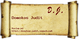 Domokos Judit névjegykártya